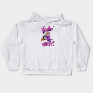 Feeling witchy halloween design Kids Hoodie